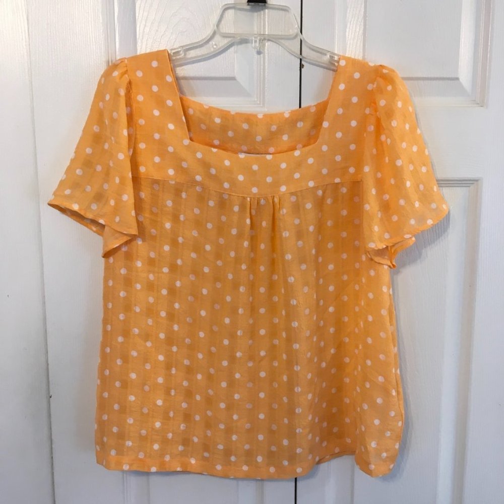 Tribal Polka Dot Crepe Lightweight Blouse